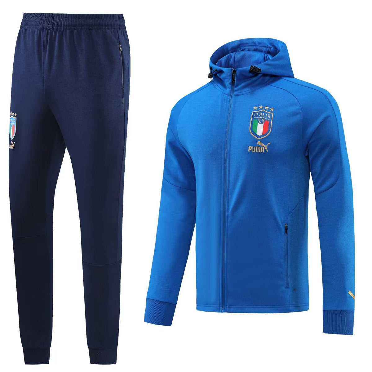 Conjunto Itália Ziper Longo Azul