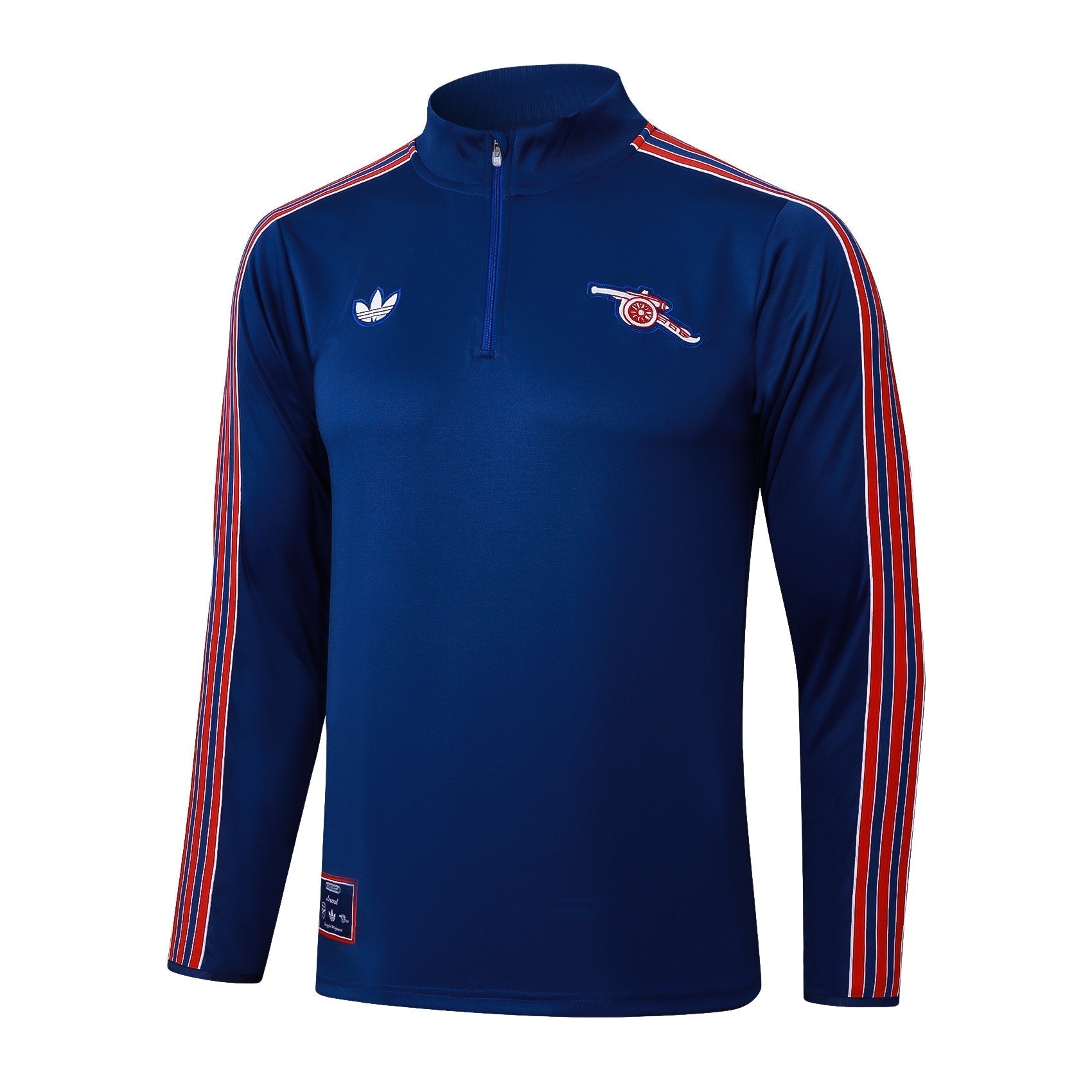 Conjunto Arsenal Zíper Curto Azul