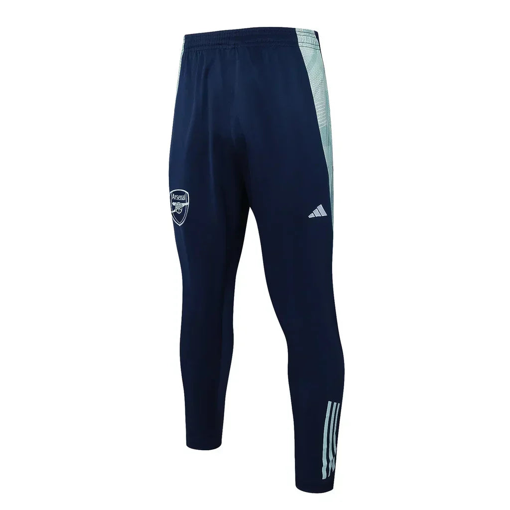 Conjunto Arsenal Zíper Curto Treino Azul Turquesa 2024/25