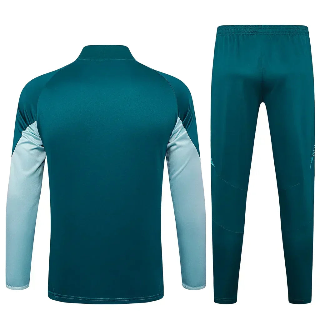 Conjunto Cruzeiro Ziper Curto Treino Azul Escuro