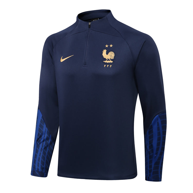 Conjunto França Ziper Curto Azul