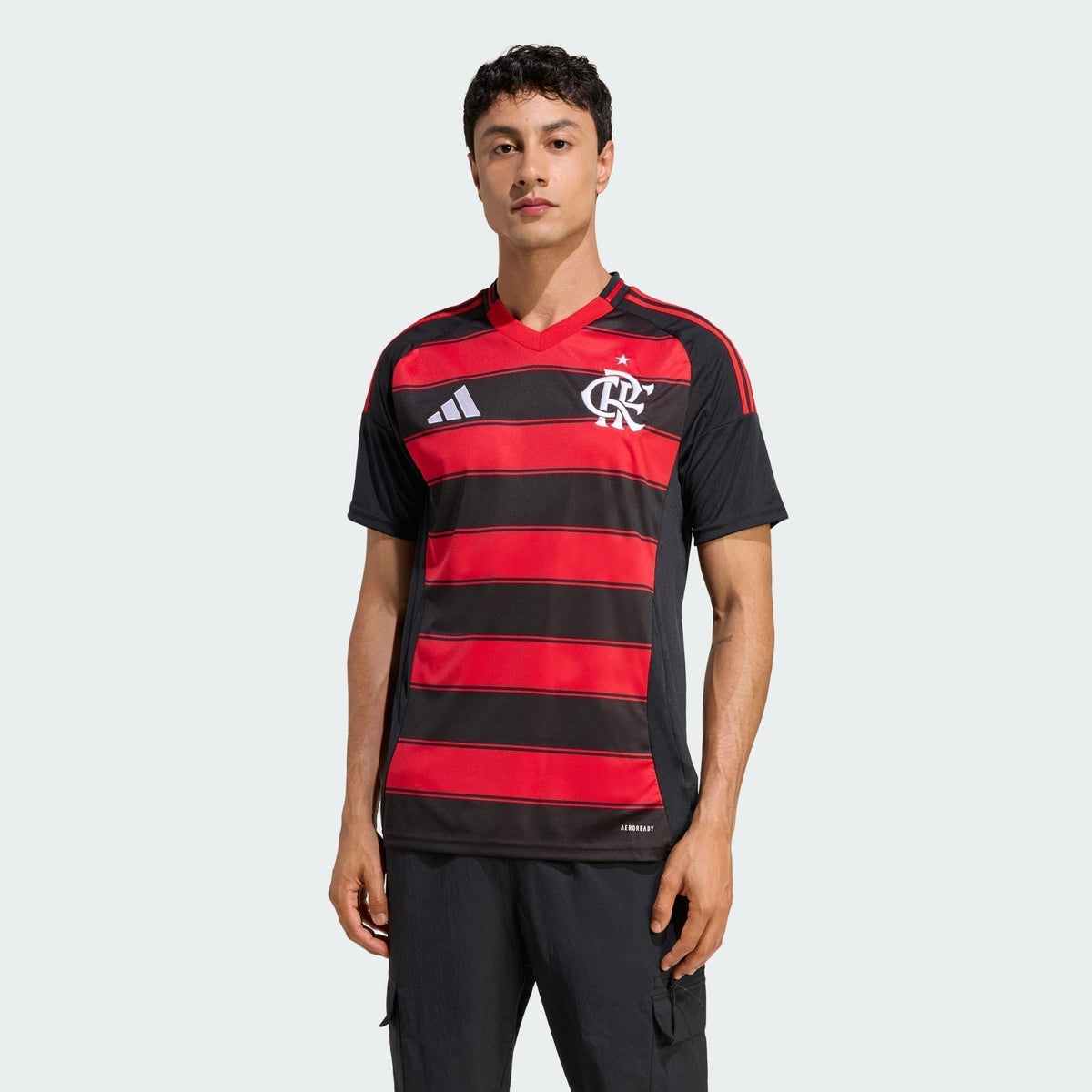 Camisa Adidas Flamengo 2025/26 I LÉO ORTIZ N° 3