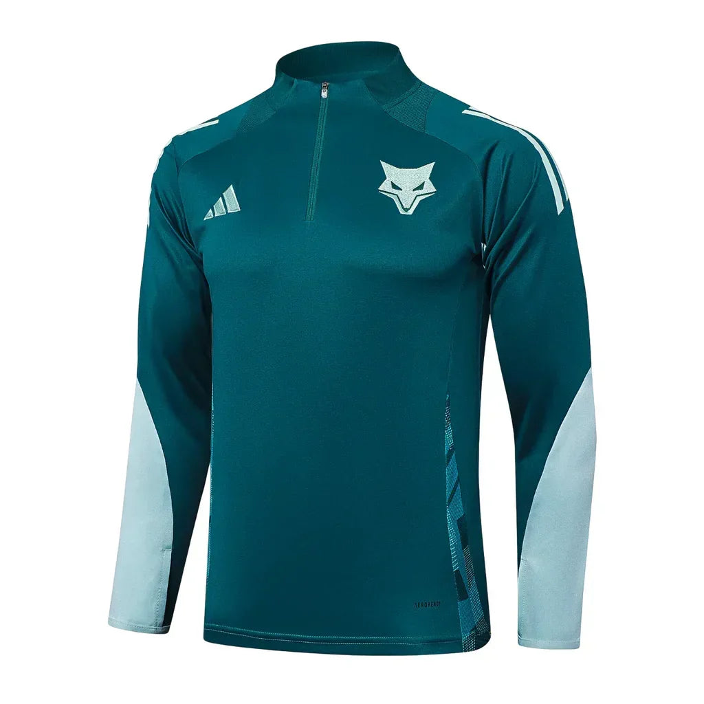 Conjunto Cruzeiro Ziper Curto Treino Azul Escuro