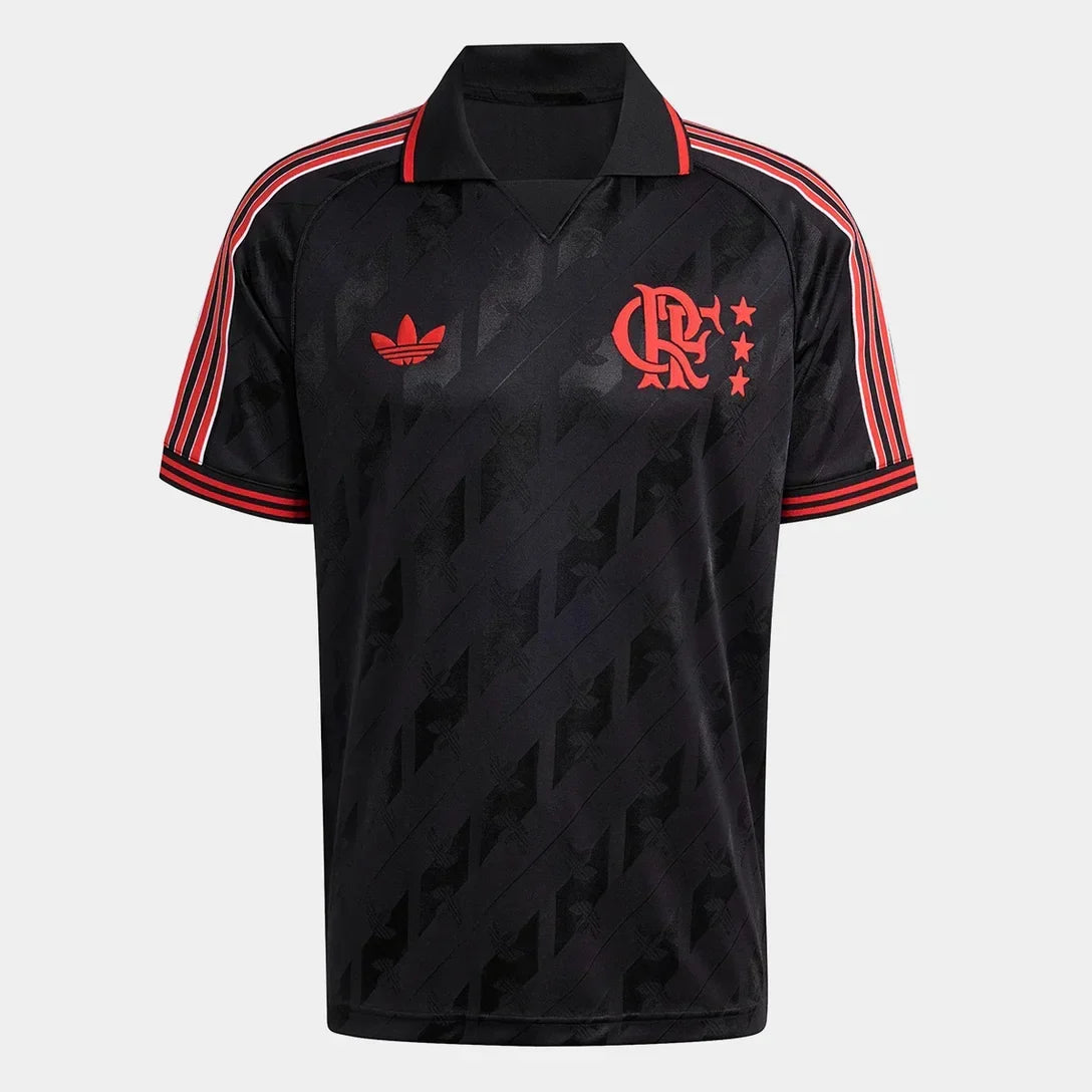 Camisa Flamengo Lifestyler 25/26 Adidas Masculina - Preto