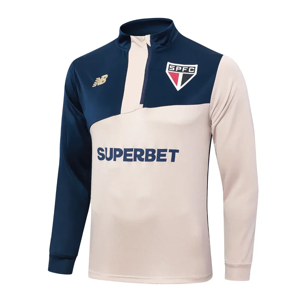 Conjunto São Paulo Zíper Curto Comissão Técnica 24/25